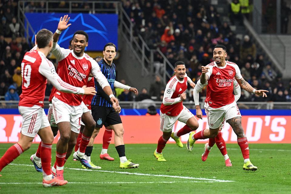 欧冠综述:阿森纳3-1全胜领跑+送国米3连败 皇马6-1 曼城巴黎爆冷