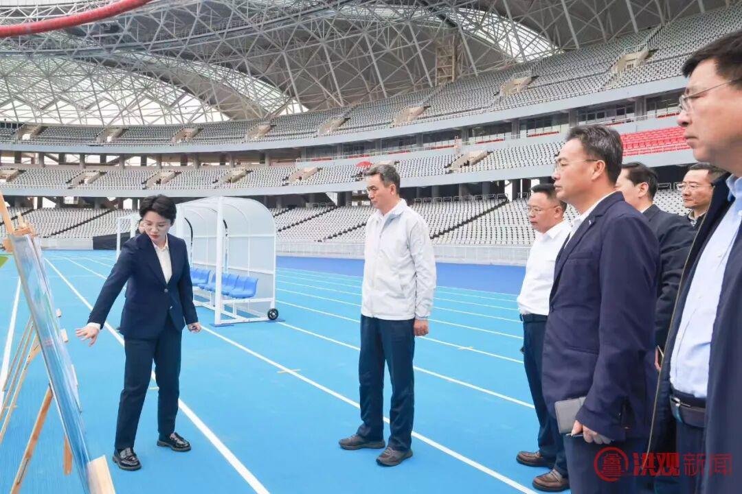 Kaiyun-李红军调研检查2026年“赣超”南昌队主场赛事准备情况